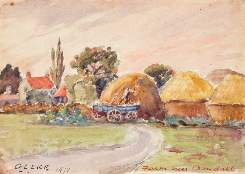 Lincoln Lee - Farm near Crondall - nd 1917