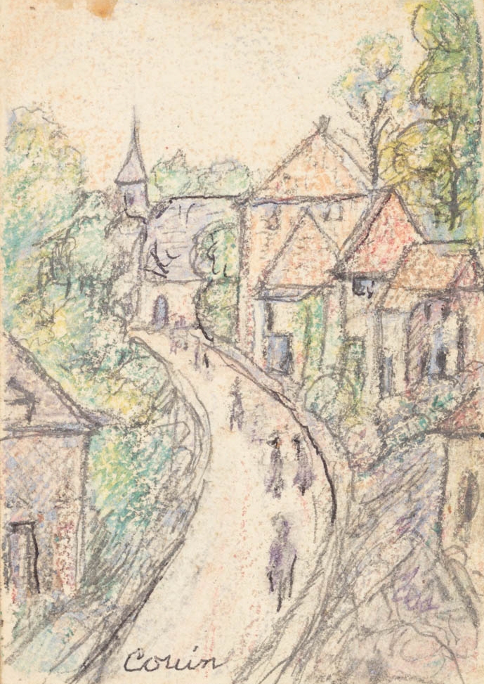 Lincoln Lee, Couin in crayon, July 1918