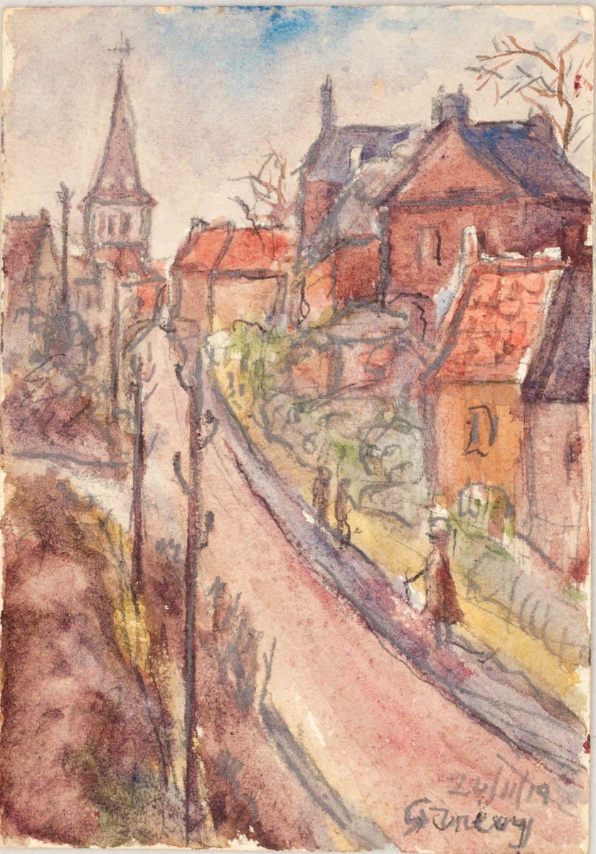 Sketch by Lincoln Lee - Quievy - 24 Nov 1918