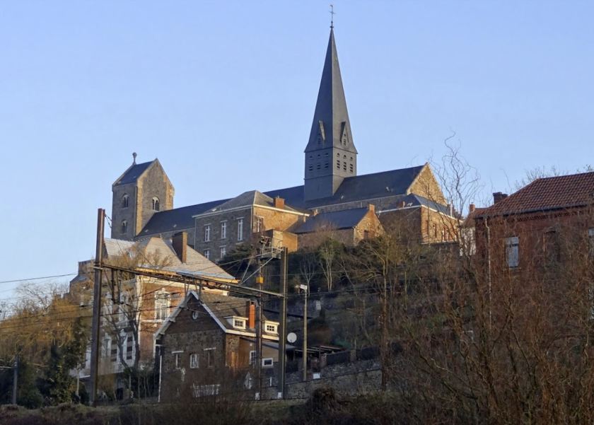 Lobbes - contemporary photograph of church