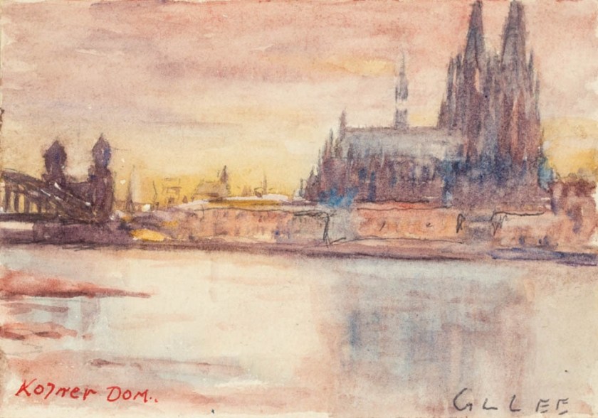 sketch by lincoln lee - cologn dom - january 1918