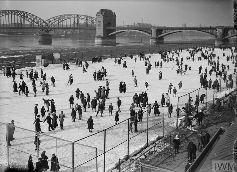 IWM (Q 3593) Skating at Cologne, 10 February 1919