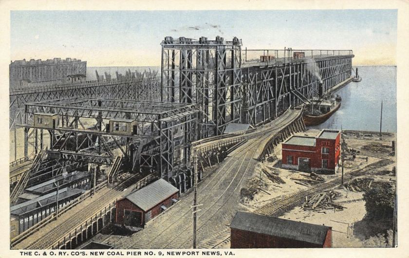 Coal Pier - Newport News - Postcard